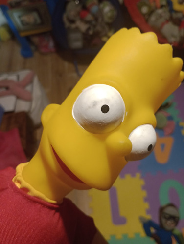 Bart Simpson Muñeco Cabeza De Goma (Usado)