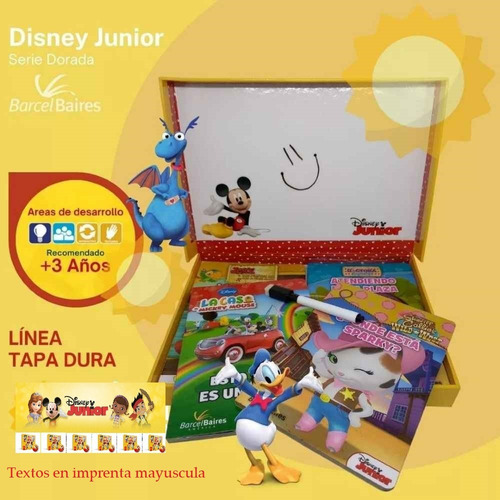 Disney Junior Serie Dorada-estuche Con 4 Libros + Cd 