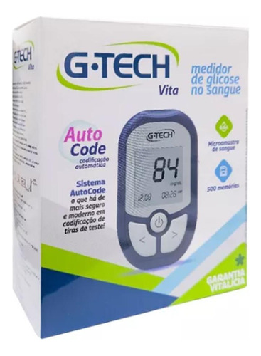 Kit Medidor De Glicose G-tech Vita