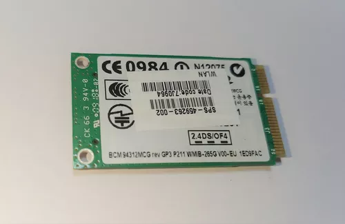 Módulo de tarjeta de red, BCM943142YH Tarjeta de red inalámbrica 150Mbps  NGFF M.2 Interfaz para portátiles HP 240 G4/240 G5/245 G4/246 G4/250 G4/255