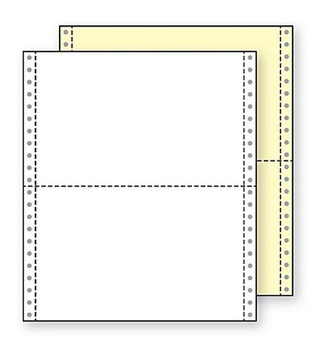 Formas Continuas Media Carta 2 Partes 9 1/2 X 5 1/2 Quimico