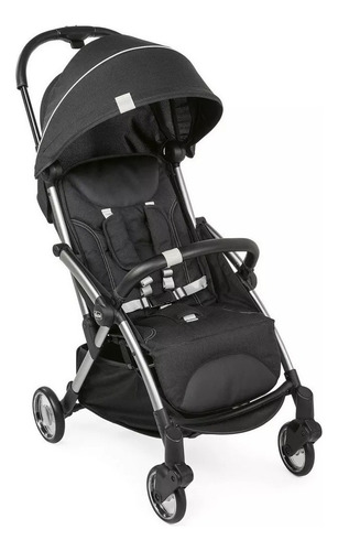 Cochecito Goody Plus Pro Black + Butaca Kaily Travel System Color Graphite Chasis Plateado