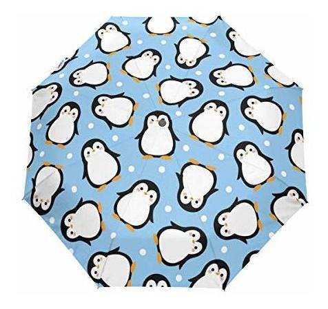 Sombrilla O Paraguas - Qmxo Animal Penguin Polka Dot Folds A