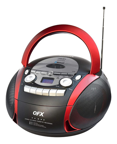 Qfx J-23 Radio Estéreo Bluetooth / Fm Portátil Con Rep...