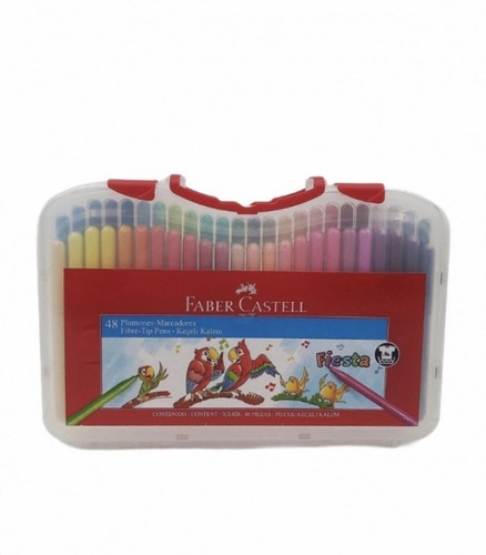 Marcadores Faber Castell En Maletin Plastico X 48 Colores