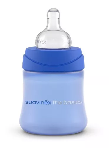 Packs The Basic azul Mamaderas 270 ml + broche y Chupete 6/18 meses  fisiológico - Packs The Basic Azul Mamaderas 270 ml+ Chupete 6/18 meses