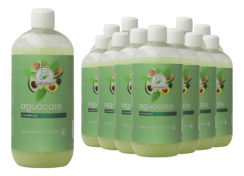  Shampoo De Aguacate Anti-frizz (500ml) 12 Pack