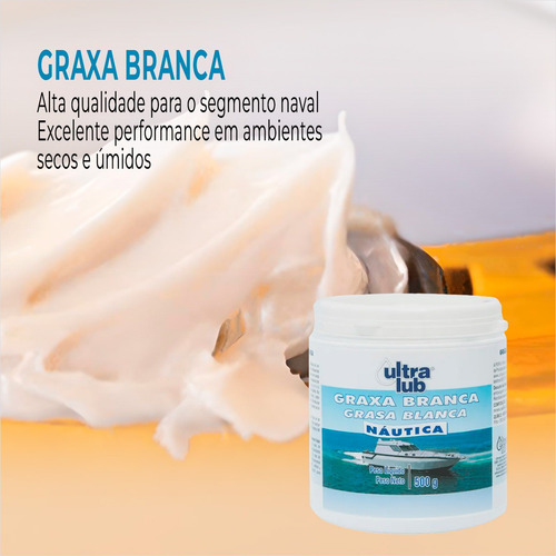 Graxa Branca De Lítio Com Ação Lubtificante Ultralub Kit 3un