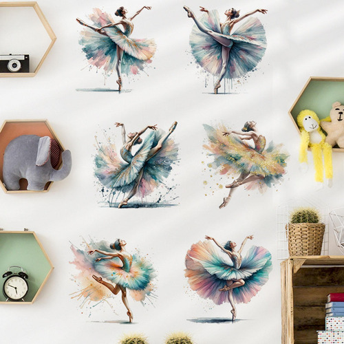 2 Calcomanías De Pared De De Ballet, Pegatinas De Pared De