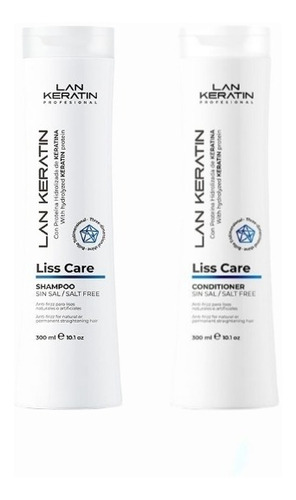 Pack Liss Care Lan Keratin Shampoo + Acondicionador 300ml.