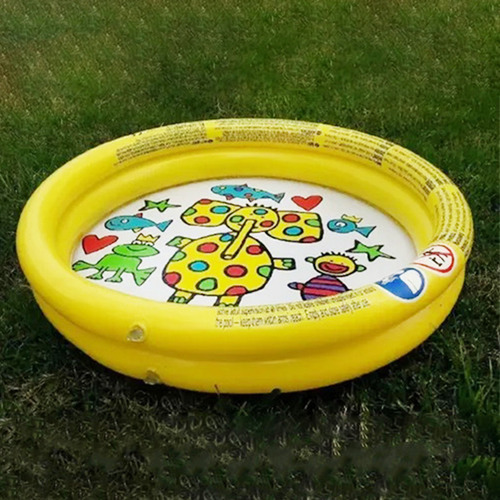 Pileta Inflable Redonda 76x20 Bebé Sun Club Kiddy Pool 13573 Color Amarillo
