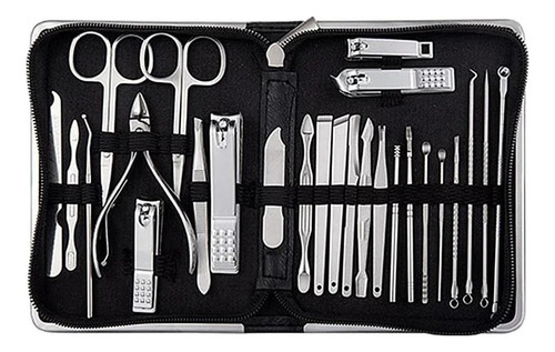 Set Profesional De Manicura Y Pedicura De Acero Inoxidable