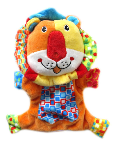 Titere Mano N58 Peluche Leon Selva Animal Felino Juguete