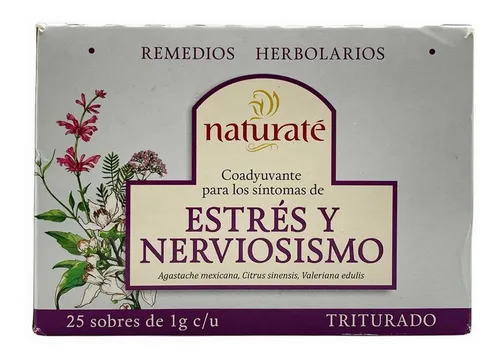 Remedio Herbolario Naturaté Estrés 25 Sobres