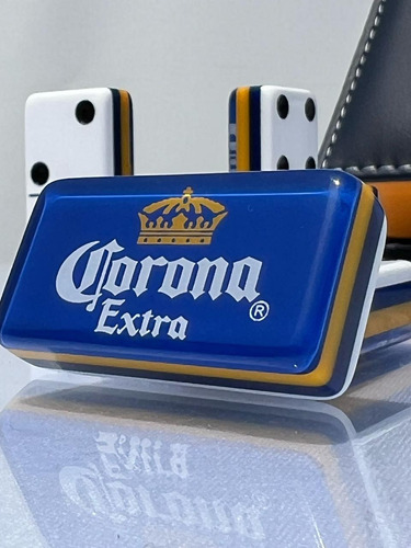 Dominó Corona Extra Cierre Blanco / Domino Corona Extra Azul