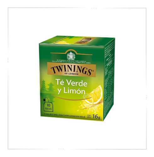 Te Twinings Verde Y Limon 3 Cajas X10 Saquitos Importado