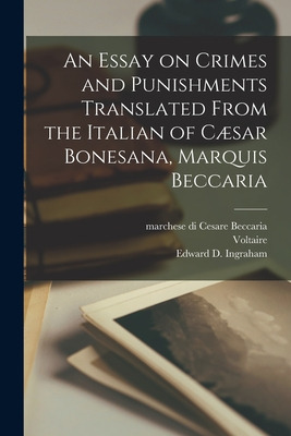 Libro An Essay On Crimes And Punishments Translated From ...