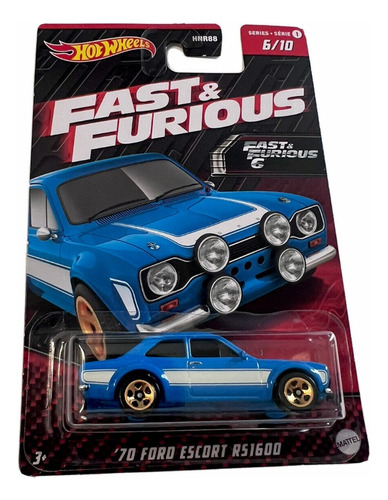 Hot Wheels 70 Ford Escort R51600 Rapido Y Furioso