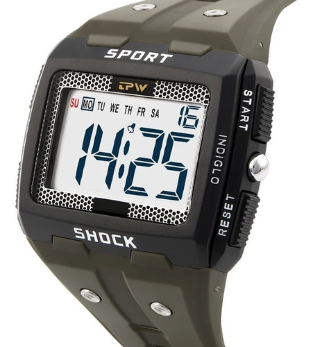 Relógio De Pulso Sport Shock Digital  Números Grandes Tpw