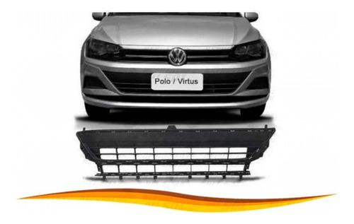 Rejilla Parachoque Para Volkswagen Polo Virtus 2019 2023