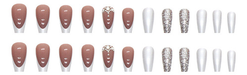 Uñas Postizas Pegamento De Uñas Postizas Decoradas Color Z579