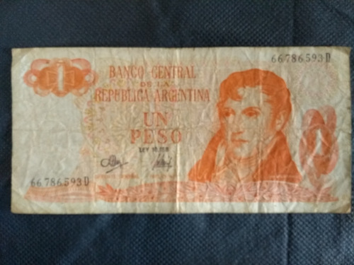 Cedula De 1 Peso Da Argentina 