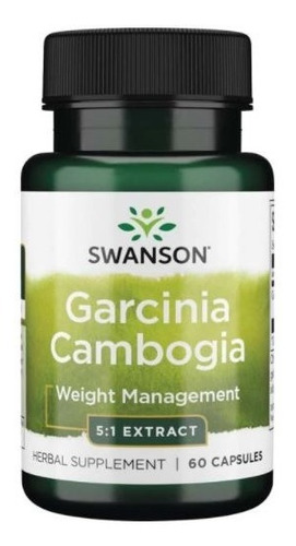 Extracto De Garcinia Cambogia 5:1 X 60 Capsulas