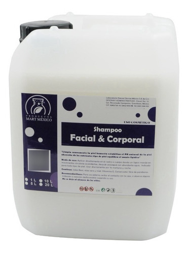 Shampoo Facial & Corporal Hidratante 5 Litros