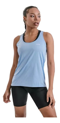 Musculosa Deportiva De Mujer Celeste Air Regular Fit