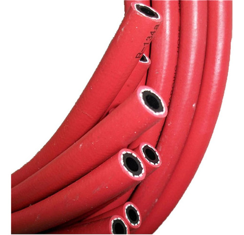 Manguera P/ Acetileno Pvc 1/4  6mm Rojo Plastimet X 5 Mts