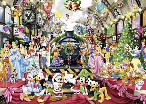 Mundo Mágico da Disney quebra-cabeça em Natal & Ano Novo quebra-cabeças em  TheJigsawPuzzles.com