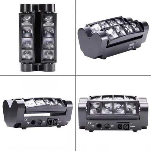 Cabeza Movil Dmx Led Spider Beam Rgbw 8x3w Luz Disco