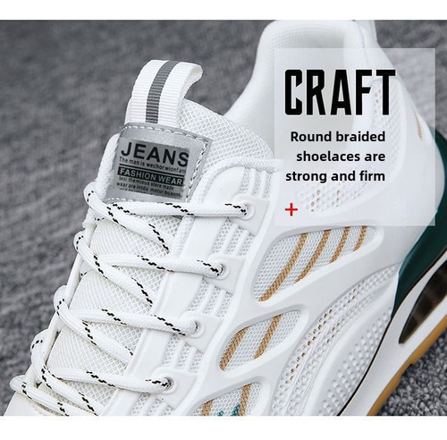 Zapatillas Ysnb Para Correr Con Masaje Transpirables Blancas