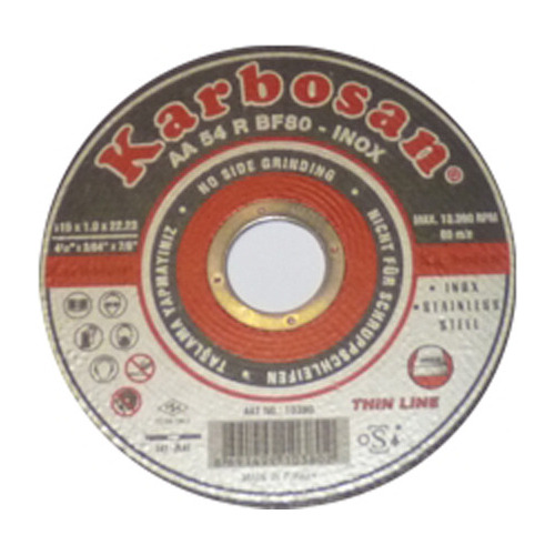 Pack 5 Disco De Corte Acero Inox 4.1/2 X 1.0mm Karbosan P G 