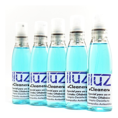 Limpia Cristales Oftálmicos Anteojo Sol 30 Ml Iluz Combo X 5