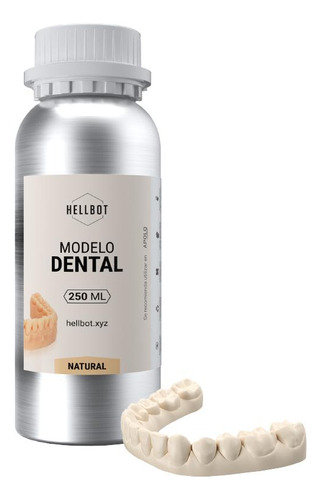 Resina Impresión 3d Hellbot Modelo Dental 250ml Beige