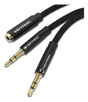 Comprar Cable Audio Vention Auxiliar Jack 3.5 mm Macho a microfono y auricular MiniPlug Hembra Splitter Hi-Fi 1 Metro Trenzado Stereo TRRS Plug a Plug Divisor Celular Auto PC Auriculares Tablet BBTBF