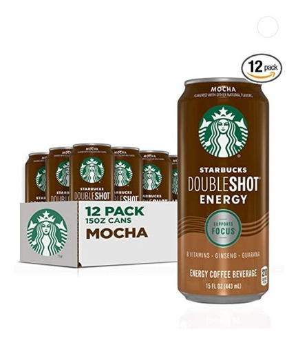 Starbucks Coffee Doubleshot Energía, Mocha 473 Ml 12 Pack