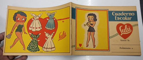 Antiguo Cuaderno Escolar  Publicidad Refresco Lulú 50´s (c