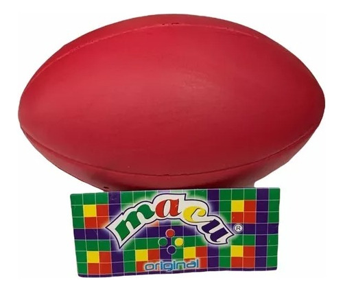 Pelota Roja Rugby De Goma Espuma Macu Jugueteria El Pehuén