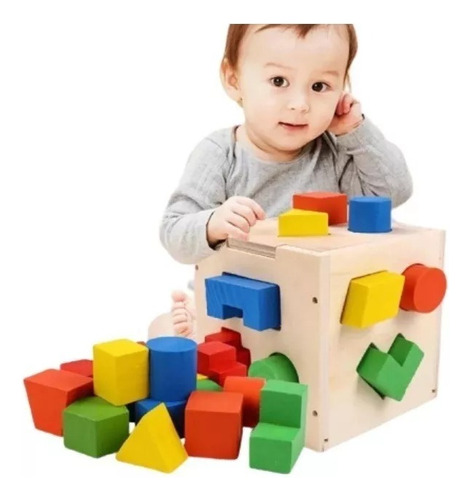 Juguete Cubo Educativo Montessori Para Niños Bebes.