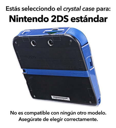 Crystal Case 2ds / New 2ds Xl / 3ds / 3ds Xl / New 3ds Xl / New 3ds / Protector Acrilico Cover Carcasa Todos Los Modelos