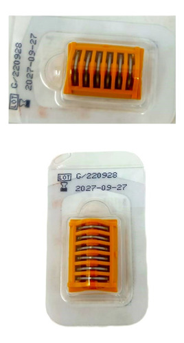 Clips De Titanio Blister 6 Und Lt400 Amarillo Para Ligadura