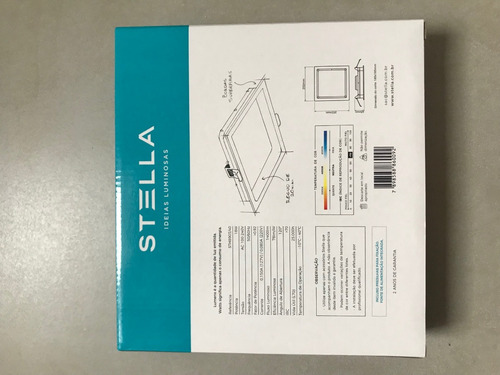 Imagem 8 de 8 de Painel Led Embutir 18w Stella Deep 20,2x20,2cm Sth8903/30