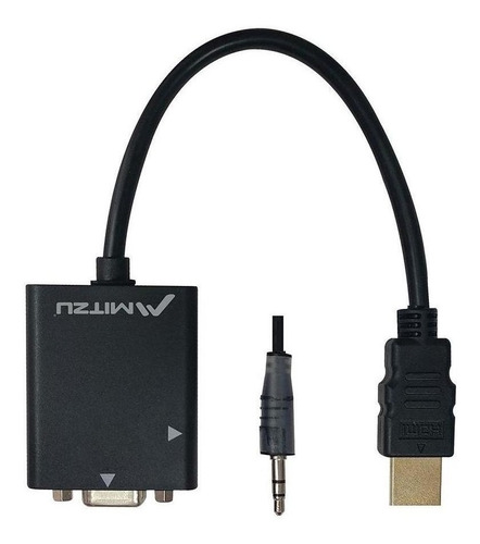 Convertidor Hdmi A Vga Con Salida De Audio Mhd-1020