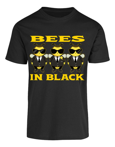 Playera Diseño De Abejas De Negro - Bees In Black