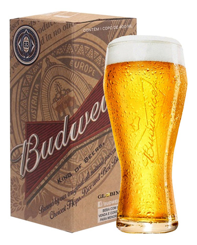 Budweiser Copo P/. Cerveja 400 Ml Transparente