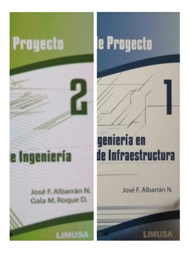 Notas Para Ingenieros De Proyecto Pack 2 Tomos  Limusa, De Albarran., Vol. Tomo 1 Y 2. Editorial Limusa, Tapa Blanda En Español, 0