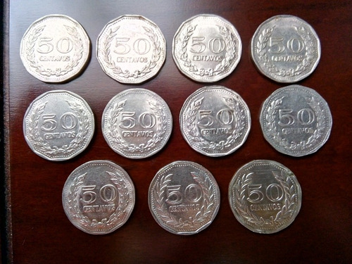 Monedas 50 Centavos Colombia Todos Los Años De Acuñacion