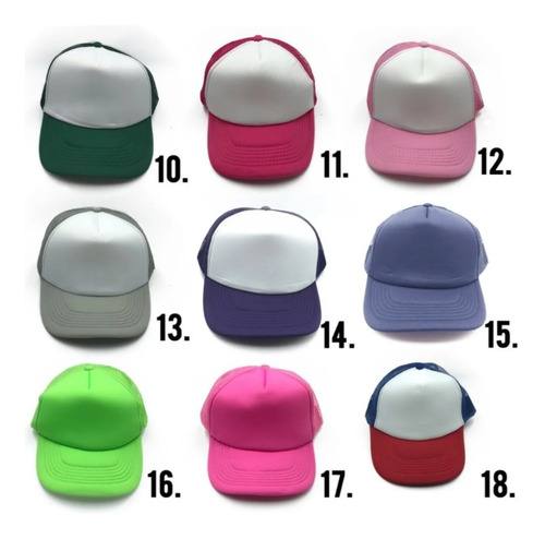 Gorras Trucker X 24 Basíca Para Sublimar Bordar Mayor Fight